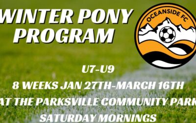 Winter Pony League starts this Saturday Jan 27th